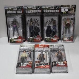 Lotto 7 figurine The Walking Dead nuove Daryl Michonne Pet 1 2 Dale Glenn - Foto 1 di 6