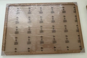 1 Pack Rustic Brown 16x24 wood picture Frame - Picture 1 of 2