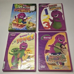 BARNEY DVD'S Lot of 4: It's Time For Counting, Songs, Moving & Groovin, MOVIE - Imagen 1 de 13