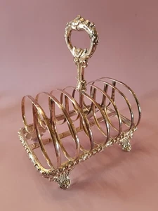 Vintage 6 Slice Silver Plated Decorative Traditional Toast Rack - Picture 1 of 11