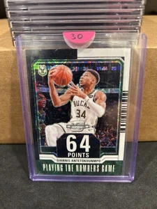 Giannis Antetokounmpo 2023-24 Contenders Optic Numbers Game Black White #’d /25 - Picture 1 of 2