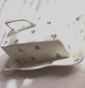 Crown Ducal Covered Serving Dish Pattern "Ditsy Rosebud" Very Rare English - Picture 1 of 9