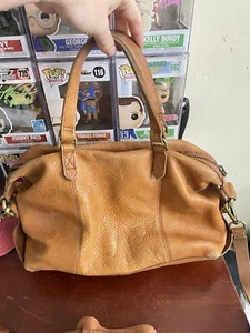 Madewell Glasgow English Saddle Tan Leather Satchel Shoulder Purse Bag - Picture 1 of 12