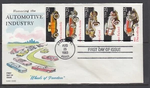 US Sc 2385a FDC. 1988 25c Classic Cars booklet pane, Fluegel cachet, fresh, VF - Picture 1 of 1