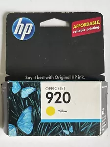 New Genuine OEM HP 920 Ink Cartridges YELLOW Expired - Picture 1 of 2