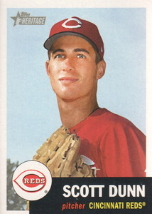 2002 Topps Heritage Baseball Card #263 Scott Dunn 
