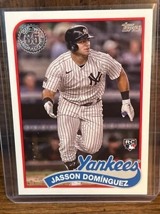 2024 Topps Update Series - 1989 Topps Baseball #89US-10 Jasson Dominguez (RC) - Picture 1 of 2