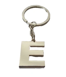 FASHION " E " ALPHABET LETTER KEYRING KEY CHAIN - Picture 1 of 1