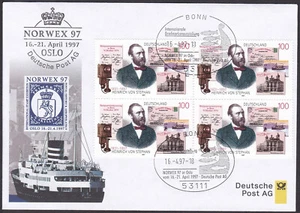 PEX0102 Intl. Stamp Exhibit. Germany Cover, NORWEX 1997, Oslo, Ship Postmark - Picture 1 of 1