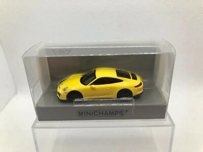MINICHAMPS 1:87 PORSCHE 911 R 2016 GIALLO E RUOTE NERE - Immagine 1 di 2