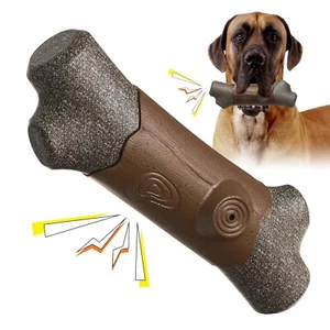 Tough Dog Chew Toys for Aggressive Chewers, 8.27In Hardly Squeaky Durable Branch - Picture 1 of 6