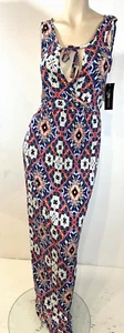 Maxi Vestido $178 French Connection Talla 0 Estampado Mosaico Recortado Nuevo con Etiquetas - Imagen 1 de 9