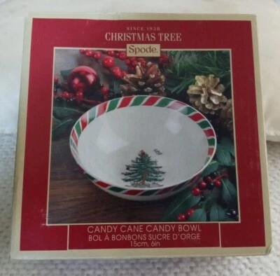 Spode Christmas Tree 6" Candy Cane Candy Bowl ⭐Brand New ⭐ - Image 1 of 4