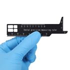 Dental Precision Measuring Ruler Tooth Check Black Autoclavable Food-Class Coat
