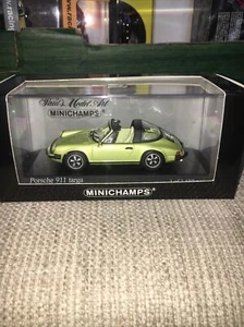B10 1:43 MINICHAMPS 400 061261 PORSCHE 911 TARGA 1977 VERDE METALLIZZATO MIB RARA! - Foto 1 di 3