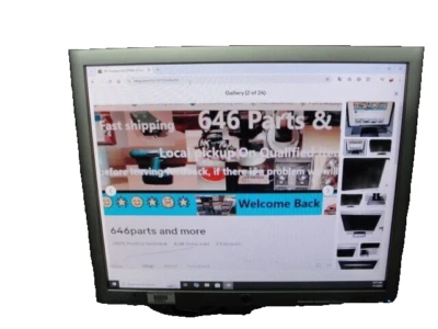 HP Compaq LA1956x Rotating Monitor With VGA & Power Plug Serial # CN4307094F - Image 1 of 4