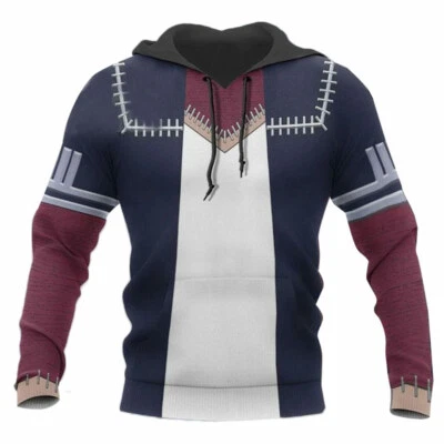 My Boku no Hero Academia Dabi Cosplay Hoodie 3D Print Pullover Sweatshirt Coat - Image 1 of 2