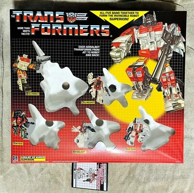TRANSFORMERS G1 AUTOBOT AERIALBOTS SUPERION GIFTSET BOX, FOAM, & MANUAL NEW! - Image 1 of 4