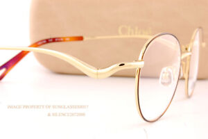 New Chloe Reading Glasses Eyeglasses 2155 757 Yellow Gold/Havana 47 without Case