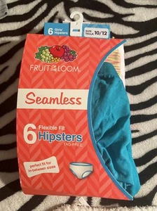 📀 Fruit of the Loom Girls 6 Tag Free Hipsters - Size : 10/12 - Picture 1 of 3