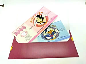 Disney Dollar Limited to Tokyo Disney Mickey 1000 & Donald 500 yen Uncirculated - Picture 1 of 10