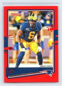 2020 Donruss Josh Uche #287 Red - Picture 1 of 2