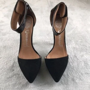 Tacones solitarios Jeffrey Campbelll negros de gamuza y cuero - - Imagen 1 de 13