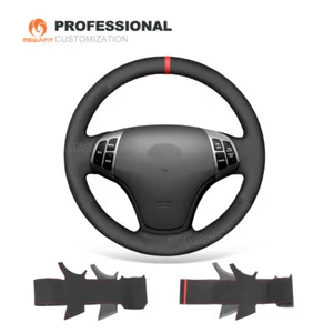 Funda de volante de gamuza cosida a mano MEWANT Custom para Hyundai Elantra 2008-2010 - Imagen 1 de 10