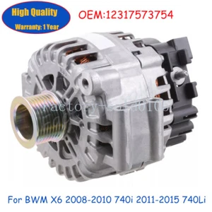 Alternator for BWM X6 2008-2010 740i 2011-2015 740Li 2011-2015 L6 3.0L - Picture 1 of 4