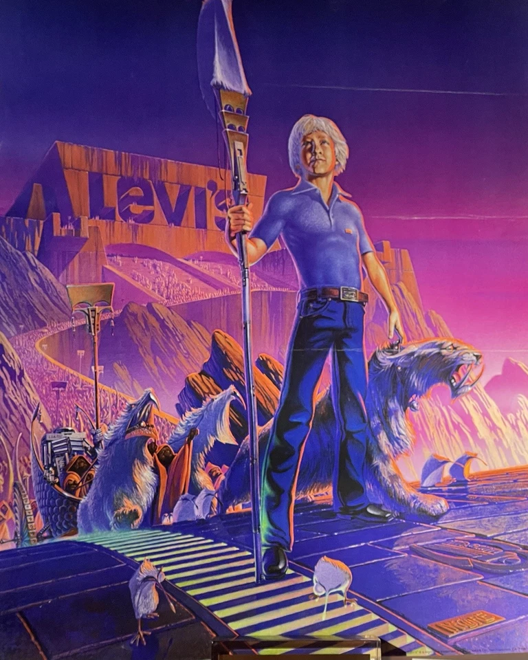 Póster publicitario Levi’s Vintage Levi Strauss tema espacial 22/17’ San Francisco  Foto 1 de 4