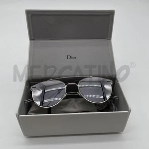 OCCHIALI SOLE UOMO DIORHOMME DIORPRESSURE MONTATURA CROMATA 0100T 57 20 150 - Imagen 1 de 5