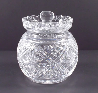 Waterford COLECCIÓN SAUMUEL MILLER Barril Galleta Cristal con Tapa Firmado 1999 Foto 1 de 4