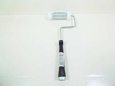 Marco de rodillos de pintura de 4" marcos de mango de plástico negro rodillos pintor de pintura Foto 1 de 3