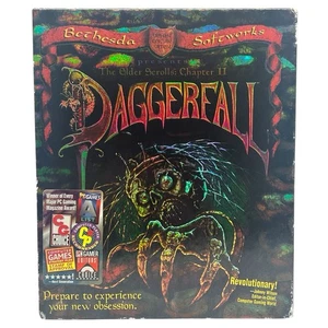 Elder Scrolls Chapter 2 Daggerfall Holofoil Big Box w/ Player Guide & Reg Card - Picture 1 of 12
