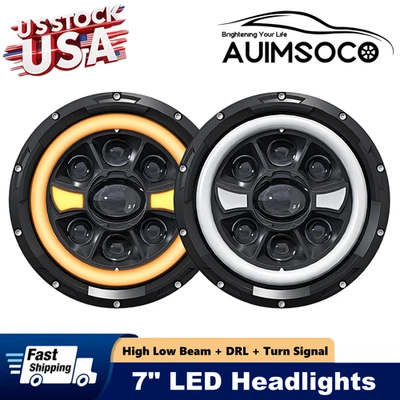 Pair 7" LED Headlights fit for Chevrolet C10 Pickup 1962 1963 1964 1965-1980 - Изображение 1 из 4