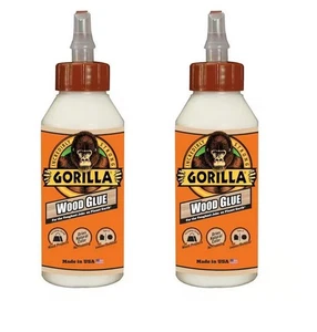 (H9) ¡NUEVO!  LOTE/2 PEGAMENTO MADERA BLANCO GORILLA 62000 8OZ TIPO II INTERIOR/EXTERIOR - Imagen 1 de 4