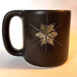 TAZZA MARA Mexico oversize fiocchi di neve 16 oz 501S9 4,25"H 3,75"D gres fatto a mano - Foto 1 di 7