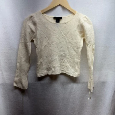 Suéter The Limited Crema Lana de Cordero Mezcla Angora - L Foto 1 de 4