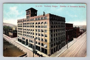 Postal vintage de Portland OR-Oregón, edificio de la Cámara de Comercio, c1909 - Imagen 1 de 2