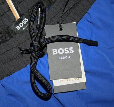 Hugo Boss Beach 50514429 Blue Starfish Badeshort Gr.3XL / 4XL / 5XL - Bild 1 von 4