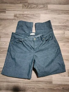 Carve Designs Carson Corduroy Pants Jeans Slate Teal Green Women's Size 8 - Picture 1 of 7