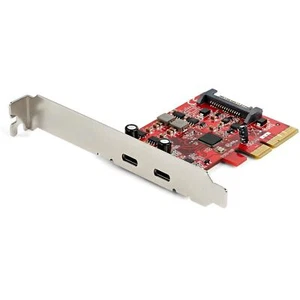 StarTech PEXUSB312C3 2 Port 10 Gbps USB-C PCIe x4 Erweiterungskarte mit PD SATA Power - Bild 1 von 6