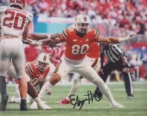 ELIJAH ARROYO HURRICANES SIGNED HANDSIGNIERTES 8X10 FOTO MIT COA - Bild 1 von 1