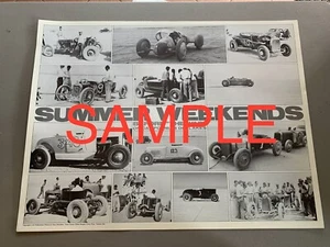 Bonneville Dry Lakes Summer Weekends Poster Dean Batchelor print rat rod trog - Picture 1 of 1