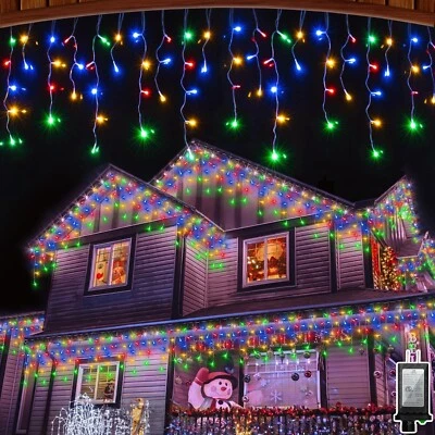 648 LED Christmas Lights, 66FT, 8 Modes, 144 Drops, Waterproof, Multicolor - Image 1 of 4