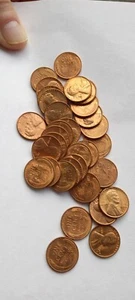 1-1954-S Gem BU Red From OBW US Lincoln Wheat Cent Penny-1 BID GETS 1 CENT-OBW - Picture 1 of 2