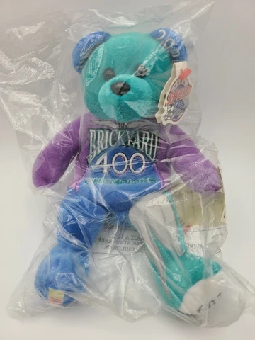 NEW Unopened Vintage Nascar 2000 Brickyard 400 Team Beans Beanie Bear #682/1200 Cover