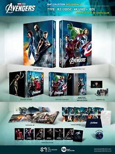 Avengers 4K+2D Blu-ray SteelBook Colección WeET Exclusivo #14 Lenticular B2 - Imagen 1 de 5