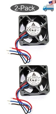 Paquete de 2 7000 RPM Delta AFB0512VHD 12V DC 50mm x 20mm 3 cables ventilador de refrigeración para PC/servidor Foto 1 de 4