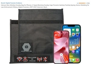 Halcyon Non-Window Faraday Bag for Phones Signal Blocking Faraday - Picture 1 of 4